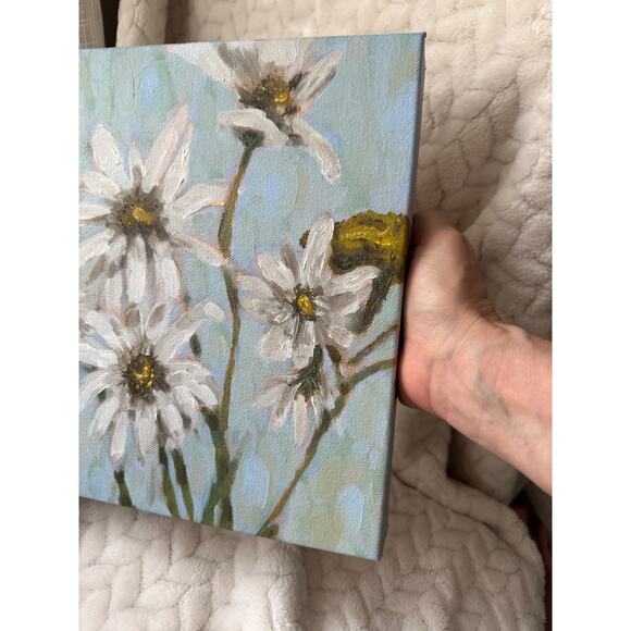 Original Oil Painting of Daisies 8x10 inches - Picture 2 of 7